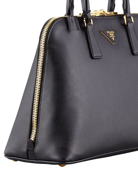 prada promenade bag black gloss